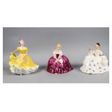 Set of 3 Royal Doulton Porcelain Figurines