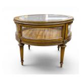 Vintage Weiman Round Vitrine Table