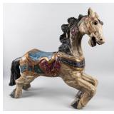 Antique Wooden Carousel Horse