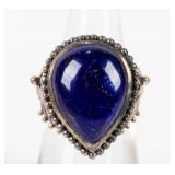 Jewelry Sterling Silver Lapis Lazuli Ring