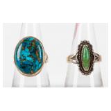 Jewelry 2 Vintage Sterling Silver Rings