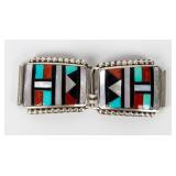 Jewelry Sterling Silver Zuni Watch Band Tips