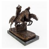 Art Isadore Bonheur Steeplechase Bronze Statue