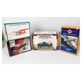 Set of 4 Diecast Planes & Tank Car