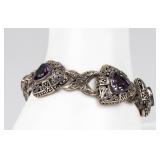 Jewelry Sterling Silver Amethyst Bracelet