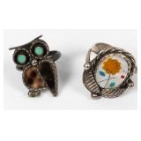 Jewelry 2 Sterling Native-American Style Rings