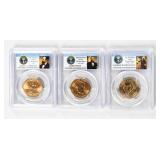 Coin (3) PCGS Graded Presidential Dollars