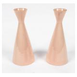 Set of 2 Lenox Danish Mid-Century Candle Holders