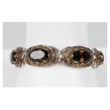 Jewelry Sterling Silver Smoky Quartz Bracelet