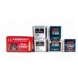 Ammo 446rds of Miscellaneous Boxed .22WMR