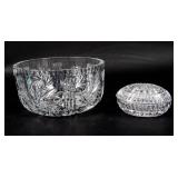 Lot of 2 Crystal Glass Dishes