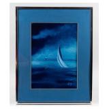 Art Charles Lantz 'Sailing At Dusk' Painting