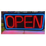 Vintage Neon r 'Open'  Sign  Real Neon