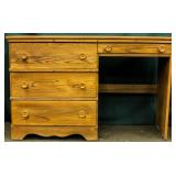 Furniture Vintage Oak Wood Desk