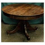 Furniture Antique Tiger Oak Dining Table