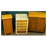 Furniture Vintage Cabinets / Plant Stand