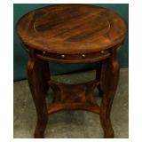 Furniture Contemporary Round Wood Side Table