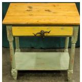 Furniture Vintage Rustic Pinewood Table