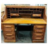 Furniture Antique Roll Top Desk