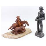 Vintage Lot of Cowboy Sculptures