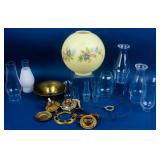 Vintage Lot of Oil Lamp Parts