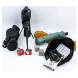 Firearm Lot of Spotting Scopes, Rail Adapter