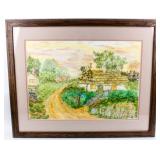 Art Original Edwards Cottage Landscape Painting