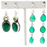 Jewelry Lot of 2 Sterling Silver Earrings