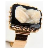 Jewelry 14kt Yellow Gold Cameo Cocktail Ring