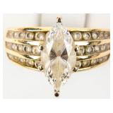 Jewelry 10kt Yellow Gold CZ Wedding Ring