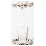 Jewelry 14kt White Gold Wedding Ring Set