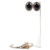 Jewelry Sterling Silver Bracelet & Earrings