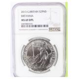 Coin 2013 Great Britain Silver 2PND NGC MS69 DPL