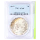 Coin 1884-O Morgan Silver Dollar PCGS MS64