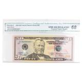 Coin 2004  $50 Federal Reserve Note CGA 68