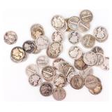 Coin 50 First Year Mercury Dimes 1916 P & S.