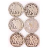 Coin 6 Walking Liberty Half Dollars Key Dates!