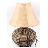 Contemporary Basket Weave Lamp