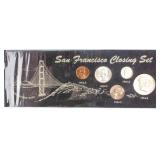 Coin San Francisco Closing Set with Silver