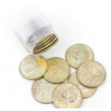 Coin 1966 Kennedy Half Dollar Roll of 20 Coins BU