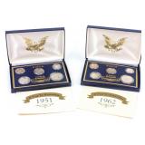 Coin 1951 & 1962 Year To Remember Sets in Boxes