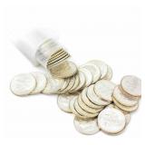 Coin 1960 Roosevelt Dime Roll with 50 BU Coins