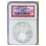 Coin 2006 Silver Eagle NGC MS69 .999 Silver