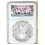 Coin 2014-W  Silver Eagle NGC MS69 .999 Silver