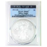 Coin 2012-S   Silver Eagle NGC MS69 .999 Silver