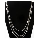 Jewelry Sterling Silver Beaded Necklace