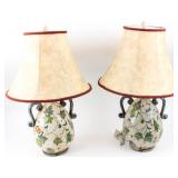 Pair Contemporary Ceramic Lamps