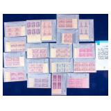 Stamps 18 Commemorative Blocks of 4 1930