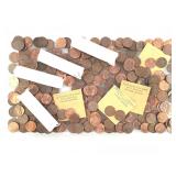 400 + Unsorted Lincoln & Wheat Cents + Indian Head