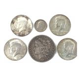 Silver Dollar & Half Dollar Coin Lot